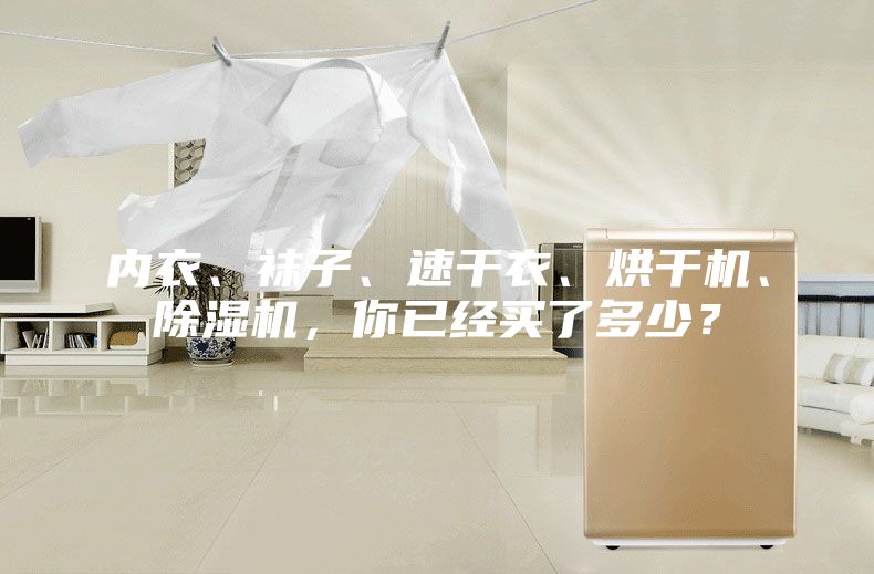 內衣、襪子、速干衣、烘干機、除濕機，你已經買了多少？
