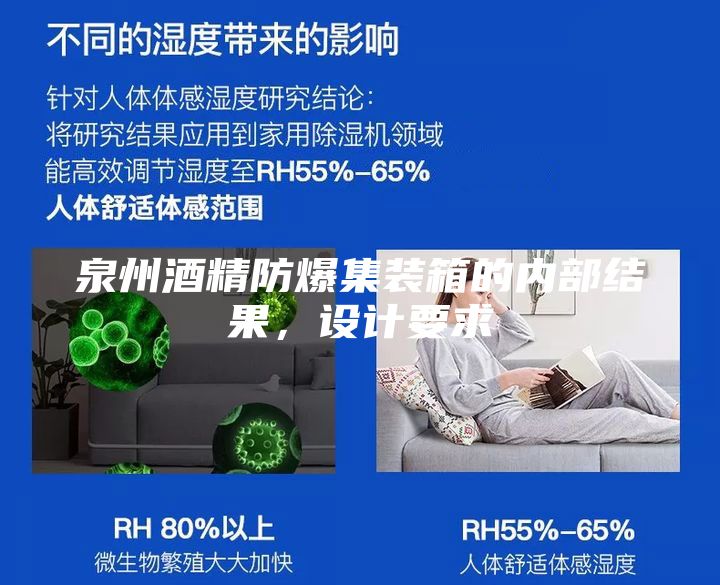 泉州酒精防爆集裝箱的內部結果，設計要求