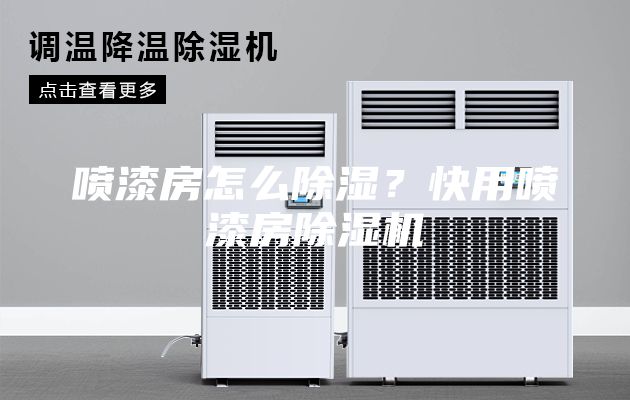 噴漆房怎么除濕？快用噴漆房除濕機